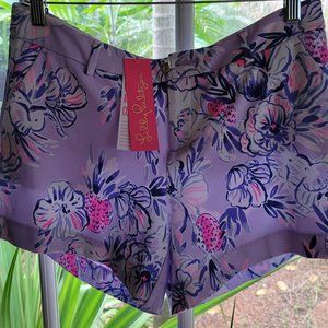NWT Lilly Pulitzer Callahan shorts SZ 10 Trunks in the Air